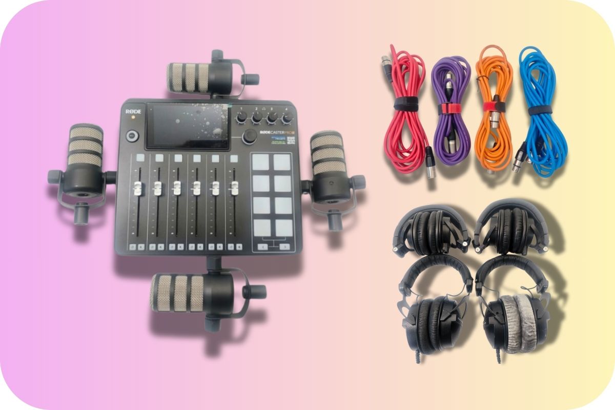 Podcast mit 4 Personen: Welche Technik braucht man?