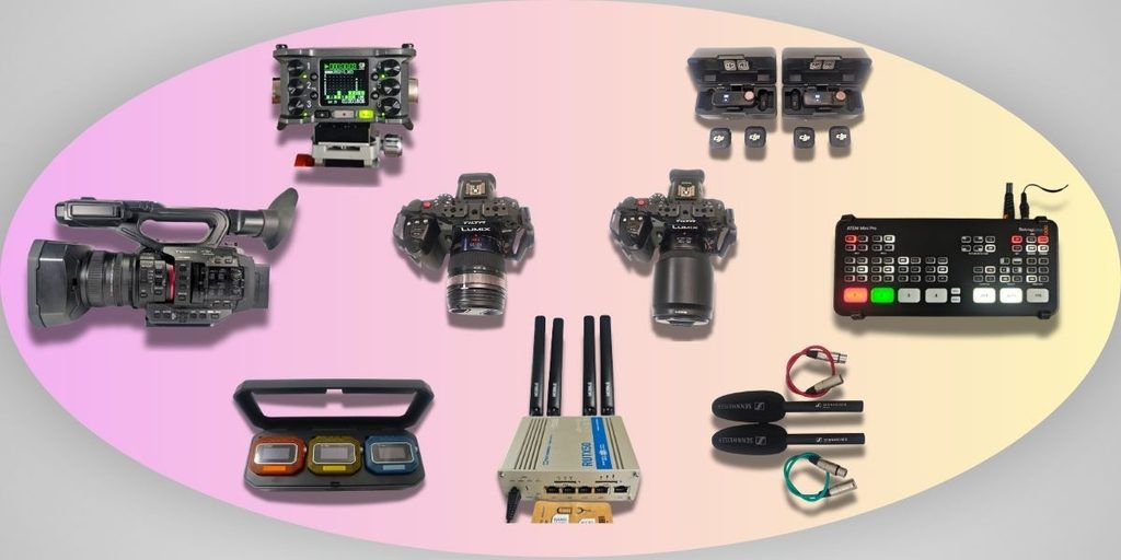 All-in-One Event & Streaming Kit Pro mit HC-X2, zwei GH6, Zoom F6 und ATEM Mini Pro