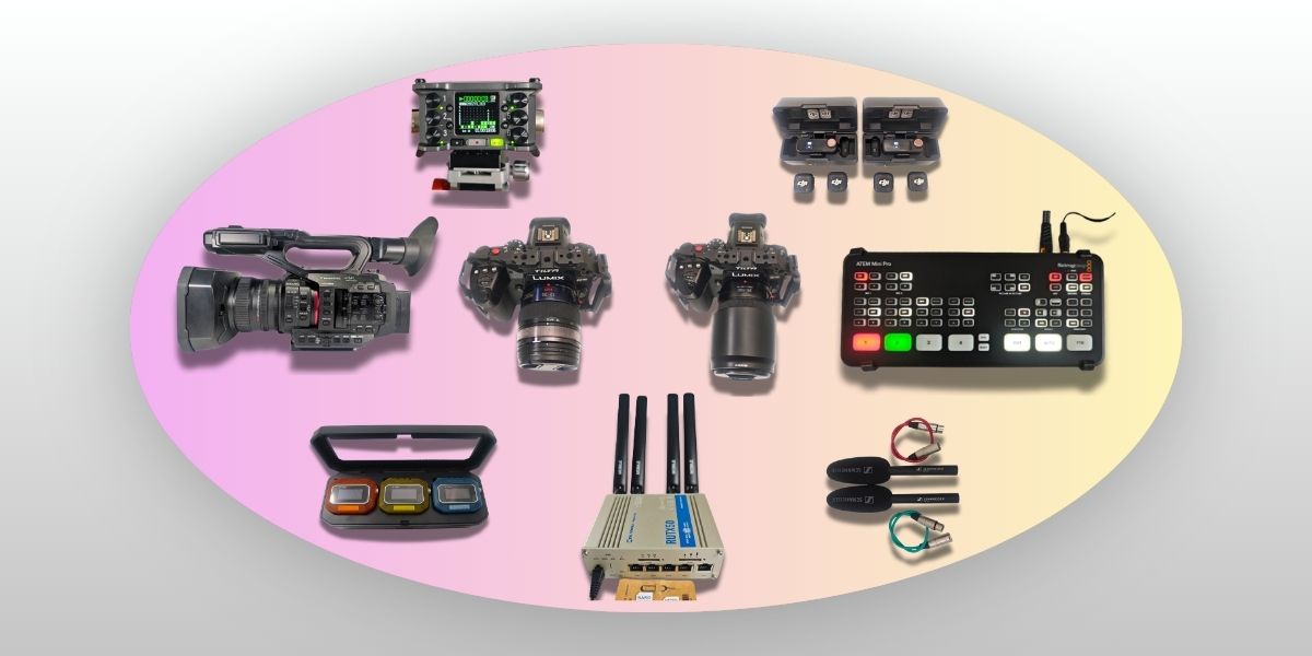 All-in-One Event & Streaming Kit Pro mit HC-X2, zwei GH6, Zoom F6 und ATEM Mini Pro