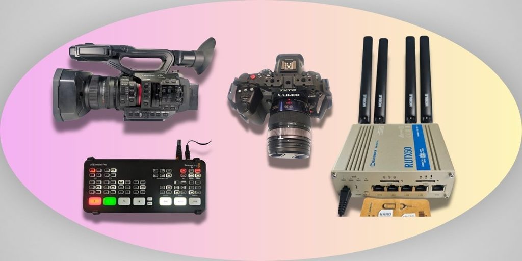 Streaming & Hybrid Event Kit Pro mit HC-X2, GH6, ATEM Mini Pro und 5G-Router
